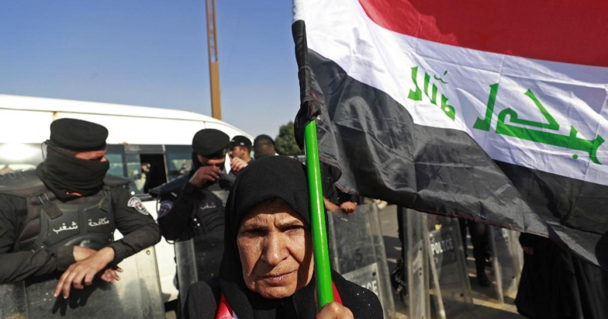 تظاهرة في بغداد ضد تعديل قانون الانتخابات