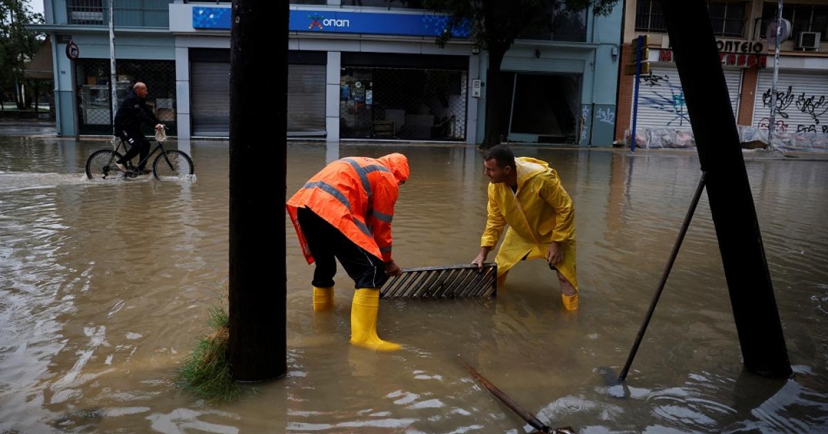 الفيضانات تغرق وسط اليونان للمرة الثانية خلال سبتمبر