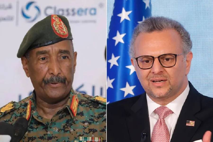 مبعوث أميركي يلتقي مع قائد الجيش السوداني في مصر