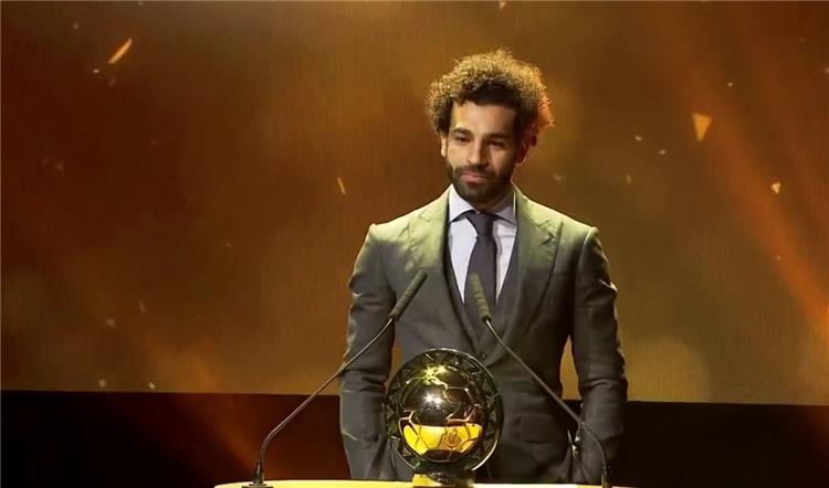 محمد صلاح بعد حصوله على جائزة أفضل لاعب في أفريقيا 2018. (وكيبيديا)