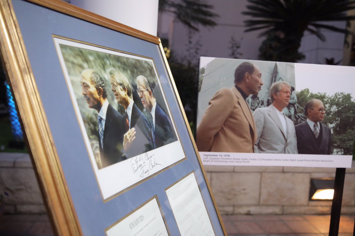 القائم بأعمال السفير الأميركي في القاهرة توماس جولدبرجر أثناء الاحتفال بالذكرى الأربعين لمعاهدة السلام المصرية الإسرائيلية في السفارة الأميركية. (الموقع الرسمي للسفارة الأميركية بالقاهرة)