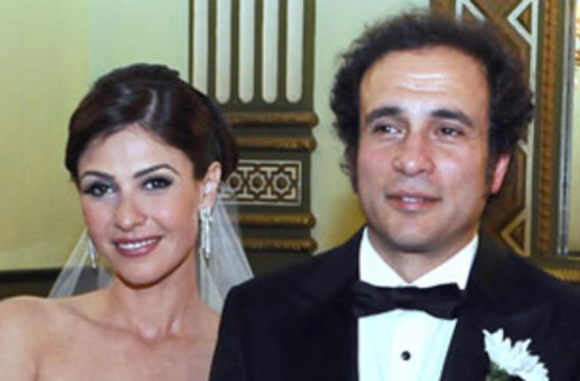 زواج بسمة وحمزاوي كان حديث المجتمع المصري والعربي منذ سنوات. (السينما.كوم)