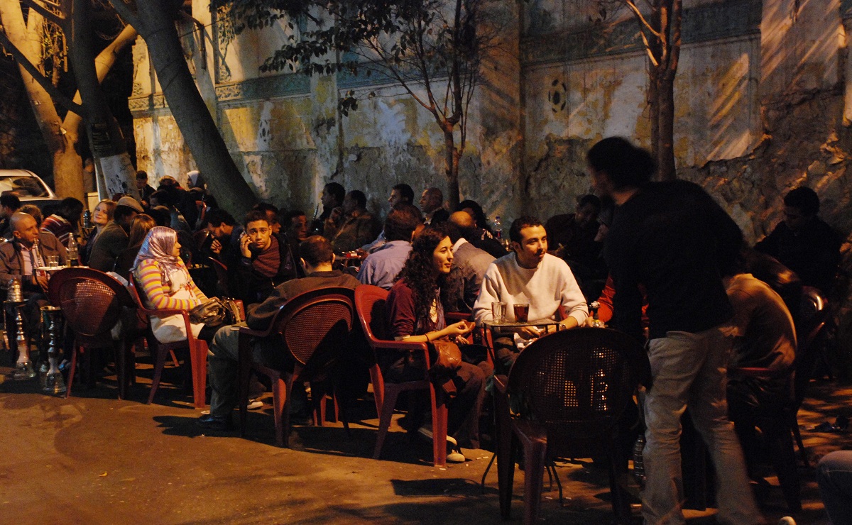 مقهى التكعيبة بوسط القاهرة (خاص.إندبندنت عربية)