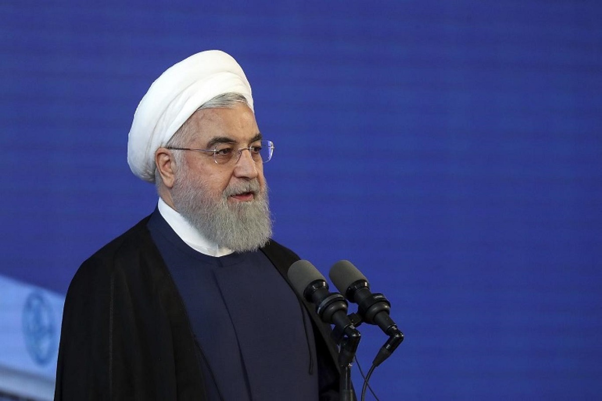 أعلن الرئيس الإيراني حسن روحاني للمرة الأولى خفض التزامات بلاده بالاتفاق النووي في 8 مايو الماضي (أ.ب.).jpg