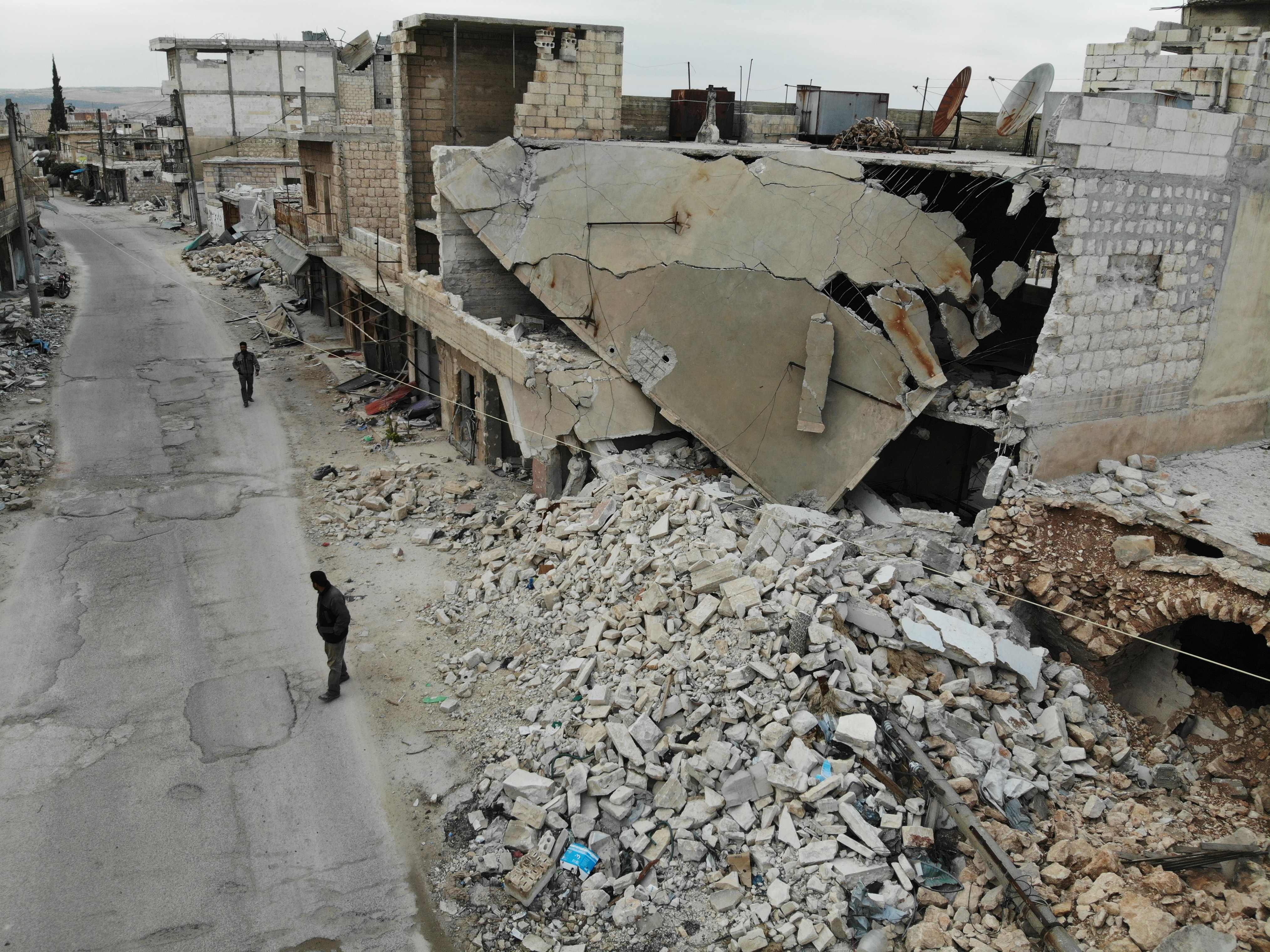 الى اي مصير ذهب سكان ذلك الخراب العميم؟ 