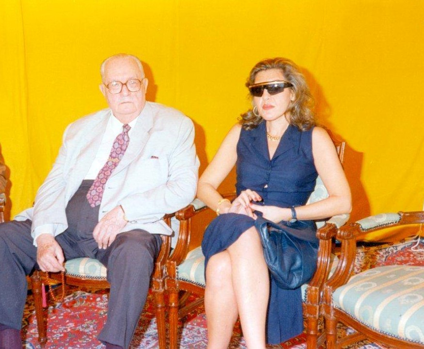 أباظة وابنته أمينة.jpg