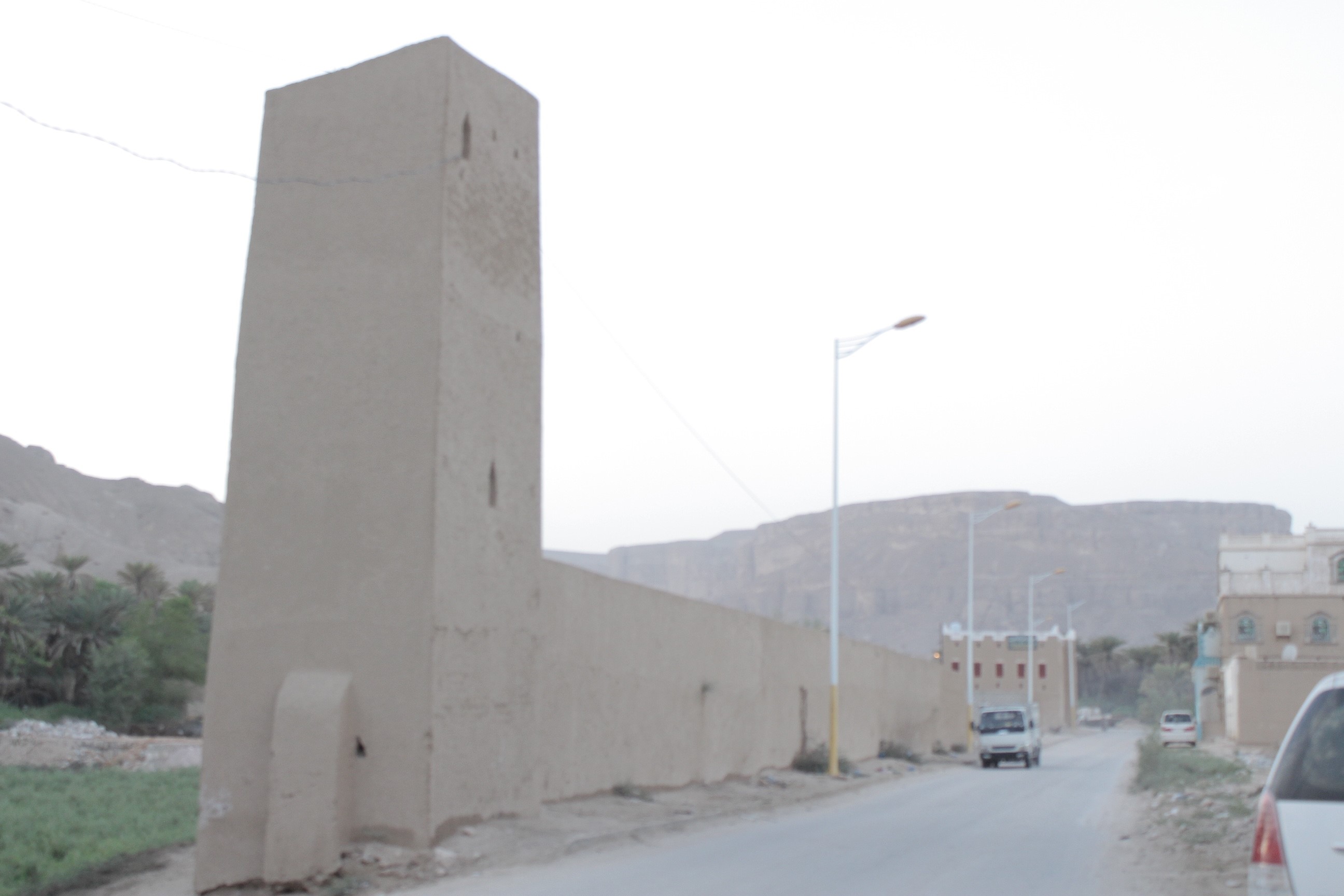 برج المراقبة وسور تريم القديم (اندبندنت عربية).jpg