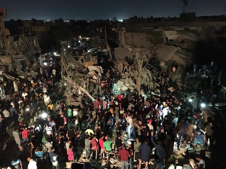 الانفجار في مدينة الصدر 2018 (مواقع التواصل الاجتماعي)