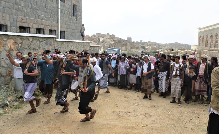 من فعاليات الشعر الحميني في يافع اليمنية (علي الخلاقي)