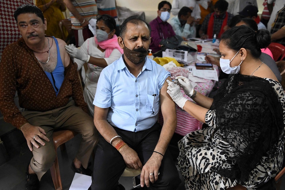 5658698528501248 coronavirus vaccine during a vaccination camp in Amritsar on July 3, 2021. AFP.jpg
