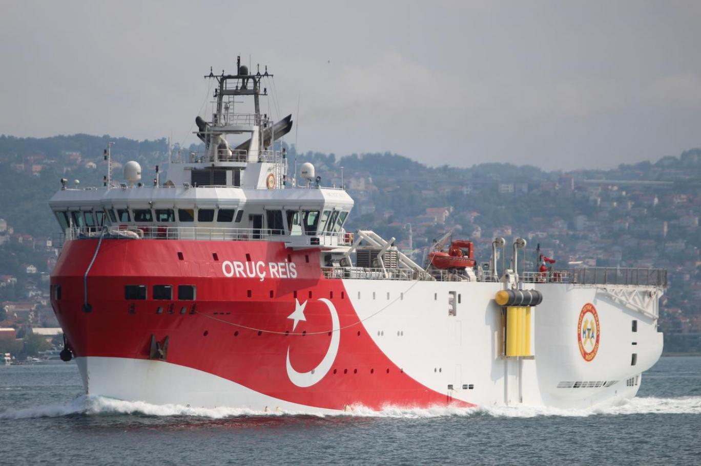 أثارت تركيا التنديد الدولي العام الماضي بإرسالها سفينة التنقيب "عروج ريس" لمناطق يونانية (رويترز).jpg