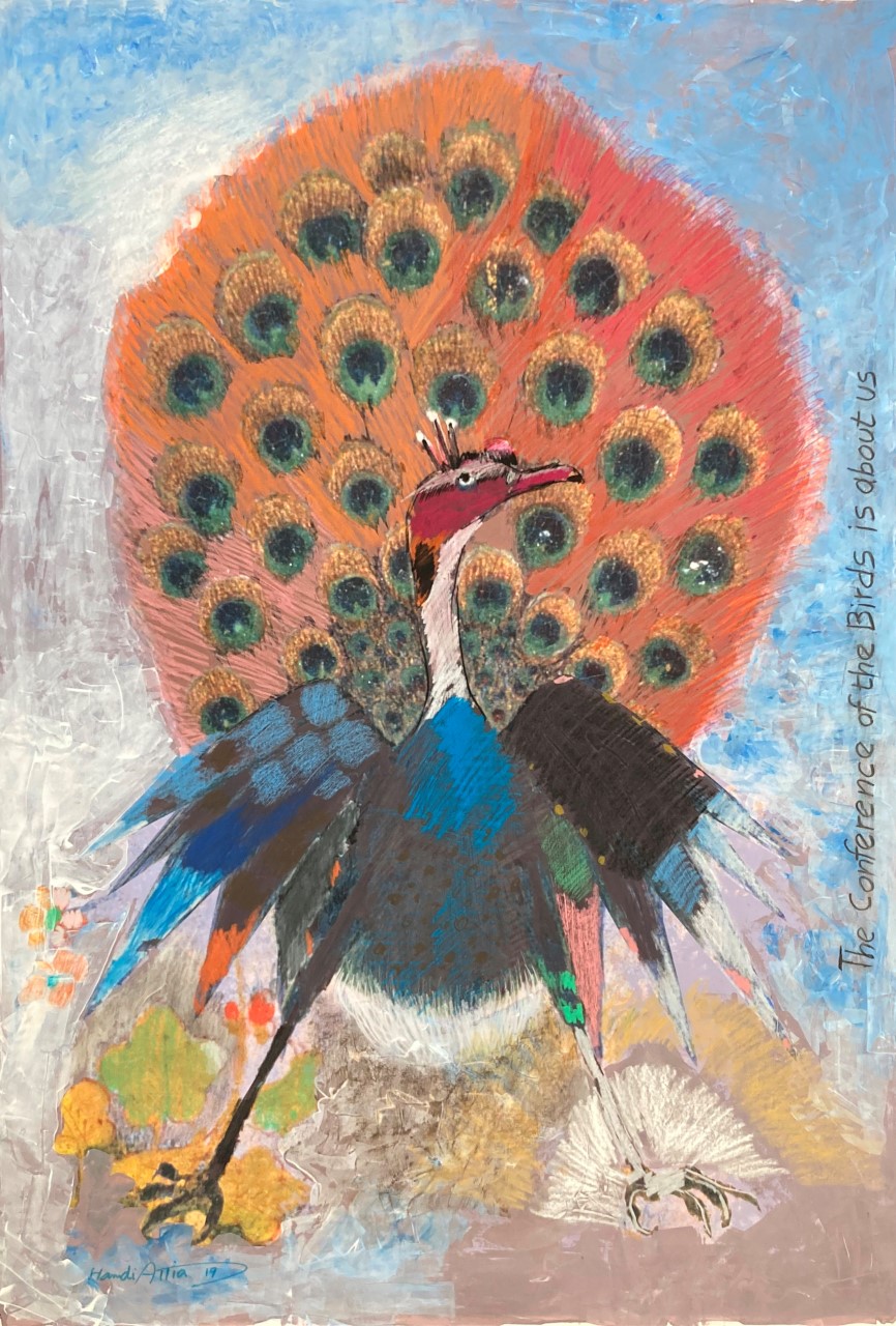 thumbnail_o15- Showing off I - Mixed media on constructed Print - 81x59cm - 2019  .jpg