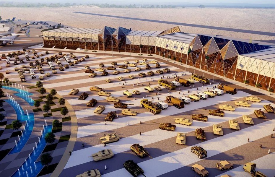 المساحات الخارجية لمعرض الدفاع العالمي (الهيئة العامة للصناعات العسكرية)