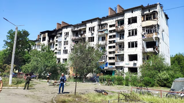 Residents on Yaroslava Mudroho Street in Slovyansk were attacked by Russian forces.png