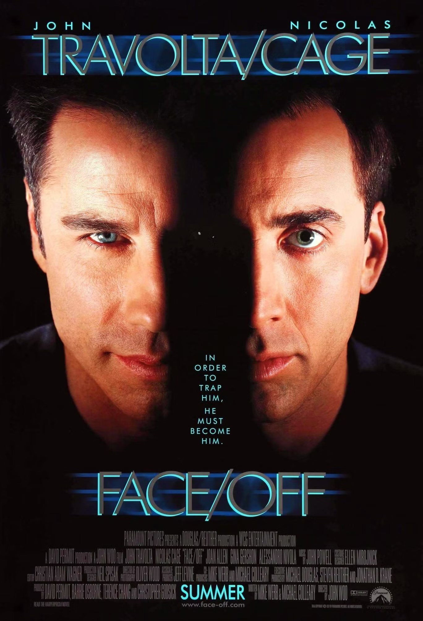 الملصق الإعلاني الأصلي لفيلم "الوجه المخلوع" (باراماونت بكتشرز)
