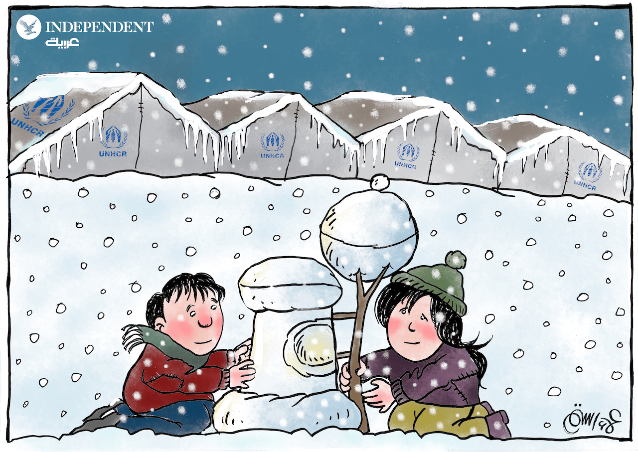Refugees in camps and winter.jpg