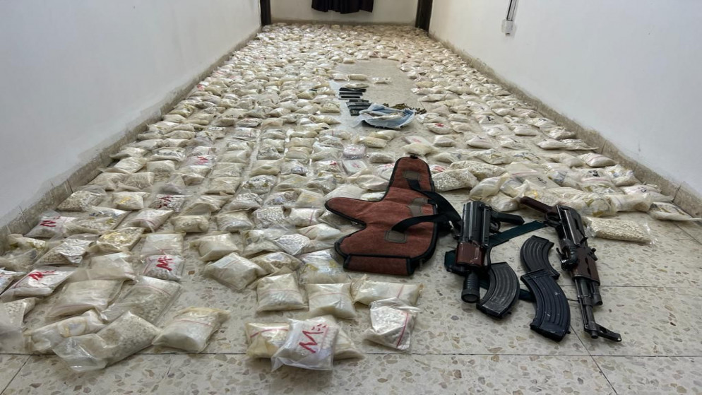 كمية كبيرة من المخدرات جرى ضبطها في البادية الأردنية (مديرية الأمن العام الأردنية)