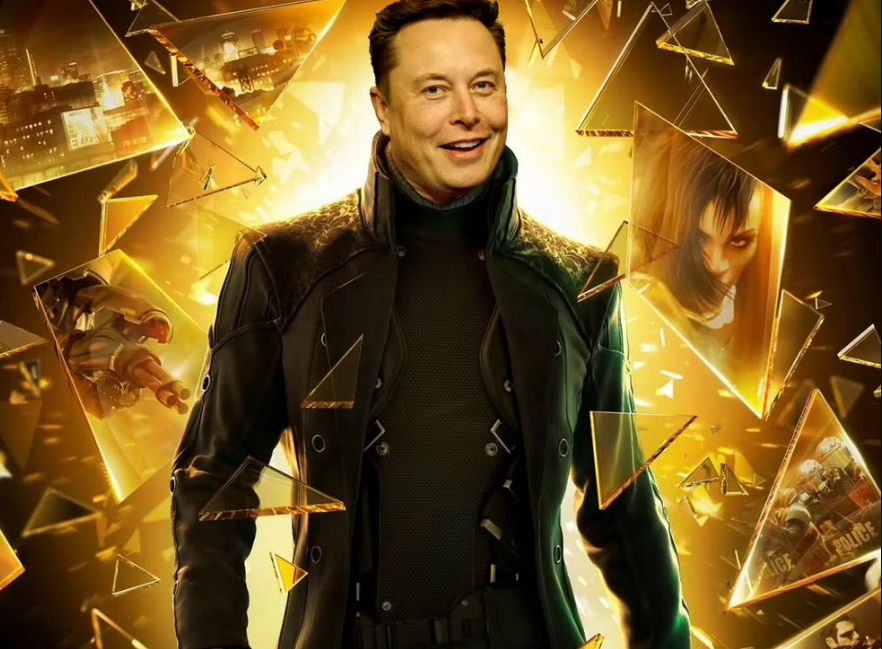على غرار بطل لعبة ديوز إكس والثورة الإنسانية، لم يسع ماسك إلى الوصول لما وصل إليه