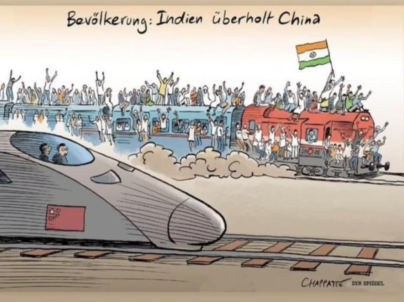 هذا الرسم الكاريكاتيري في الصحيفة الألمانية "دير شبيغل" أغضب الهنود الذين يزعمون أنه "عنصري" (تويتر)