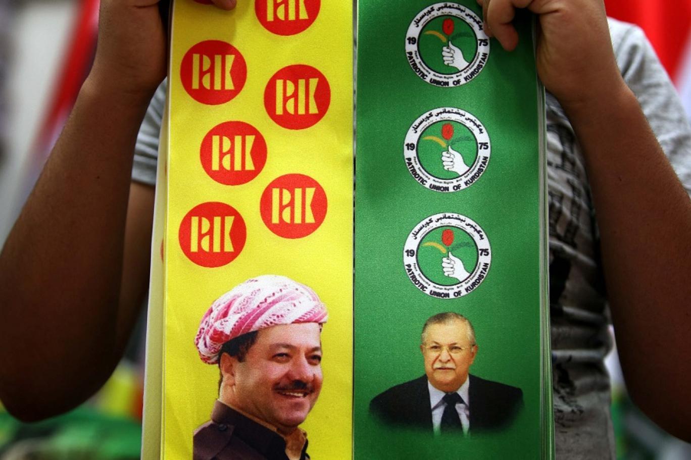 الخلافات بين الحزبين الرئيسين في إقليم كردستان العراق تكاد تطيح بوحدته  (أ ف ب)