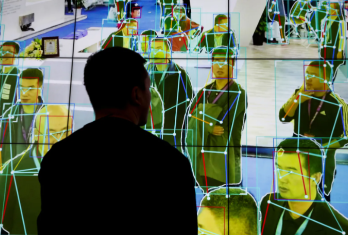 عرض تقديمي عن الذكاء الاصطناعي في معرض ببكين عن الأمن وسلامة الجمهور، بتاريخ اكتوبر 2018 