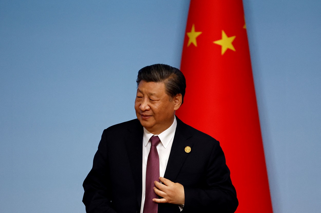 Chinese President Xi Jinping leaves at the end of the joint press conference for the China-Central Asia Summit in Xian_رتر--FWSNEATCMJIOTN2XZYQ2LZJ6GM.jpg