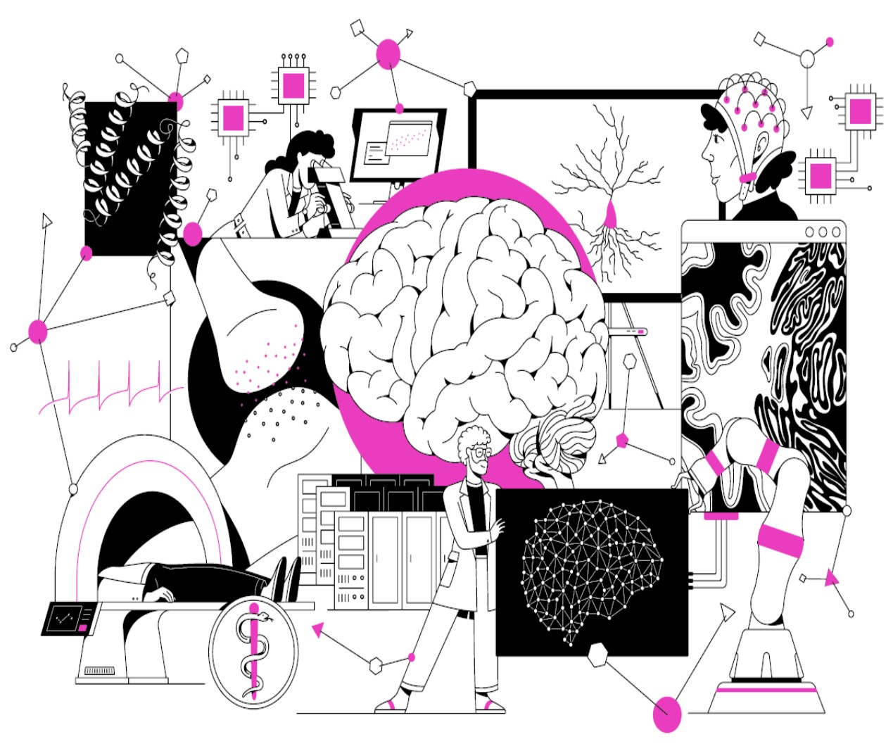 اعتمد مشروع الدماغ البشري على رؤية متعددة المقاربات والمنهجيات وتمزج علوم الأعصاب مع تكنولوجيات متنوعة