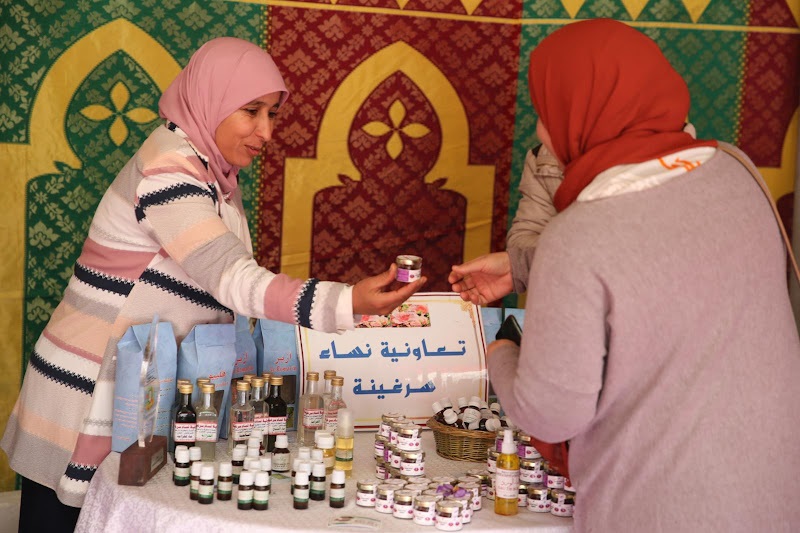   تعاونية نسائية تعمل في مجال إنتاج الزعفران بالمغرب (وكالة الأنباء المغربية)