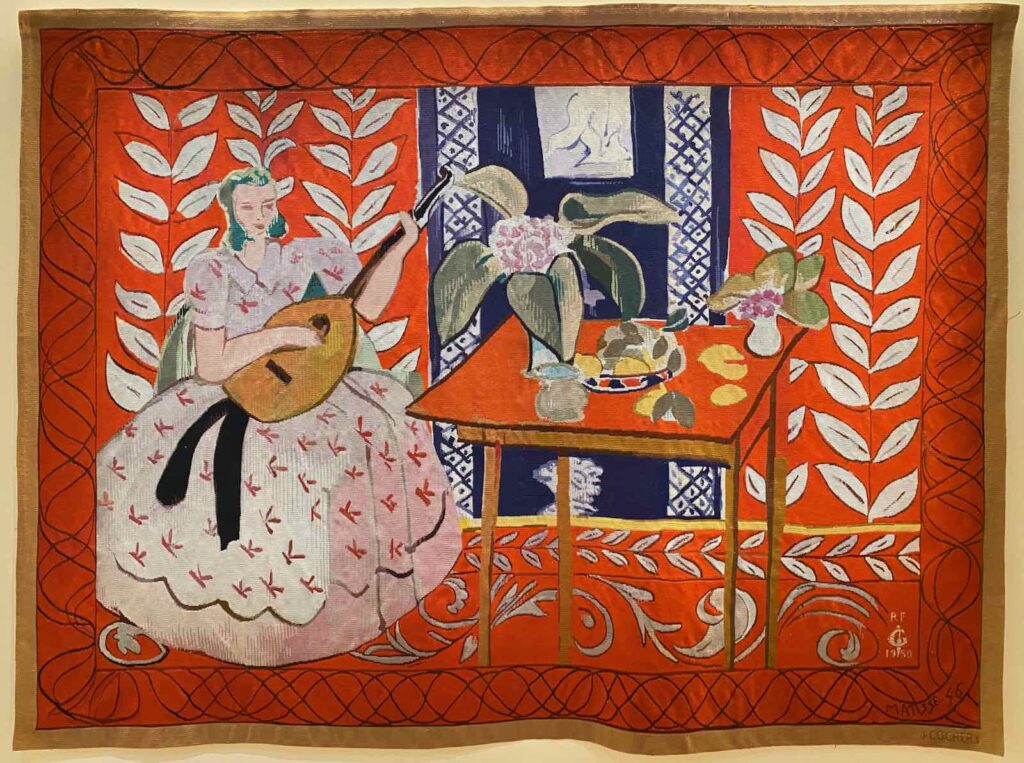 سيدة مع آلة العود- 1949- 1950- من الاعمال الموهوبة من الفنان الى المتحف.jpeg