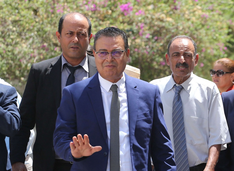 تحدى الأمين العام لحركة الشعب زهير المغزاوي الرئيس سعيد بمنافسته في الانتخابات الرئاسية الصورة من أ.ف.ب.jpg