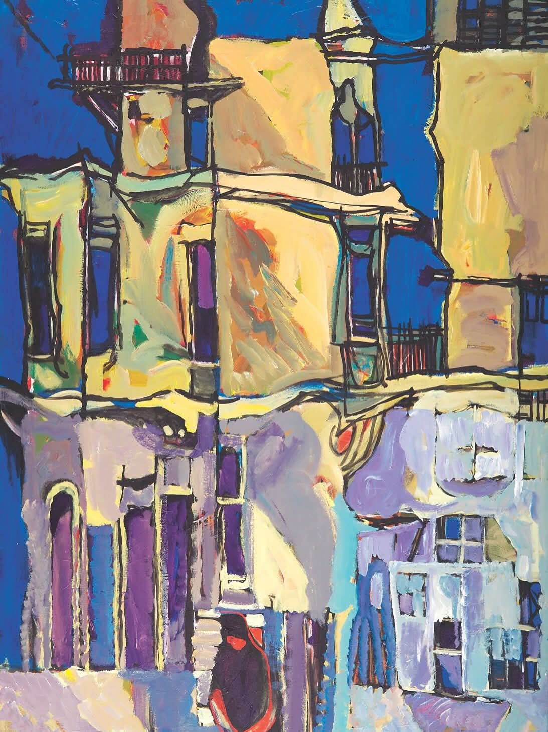 من أعمال أسعد عرابي عن دمشق.jpg