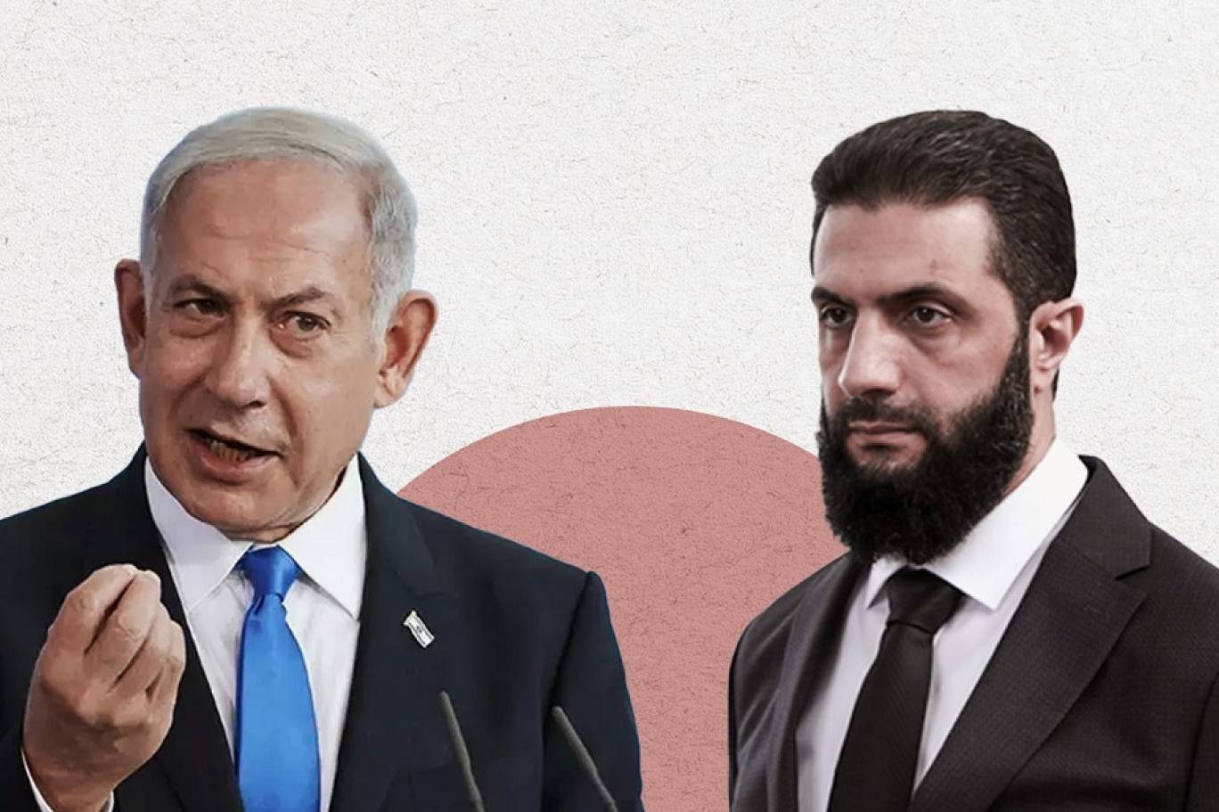 الرئيس السوري أحمد الشرع ورئيس الوزراء الإسرائيلي بنيامين نتنياهو (مواقع التواصل).jpg