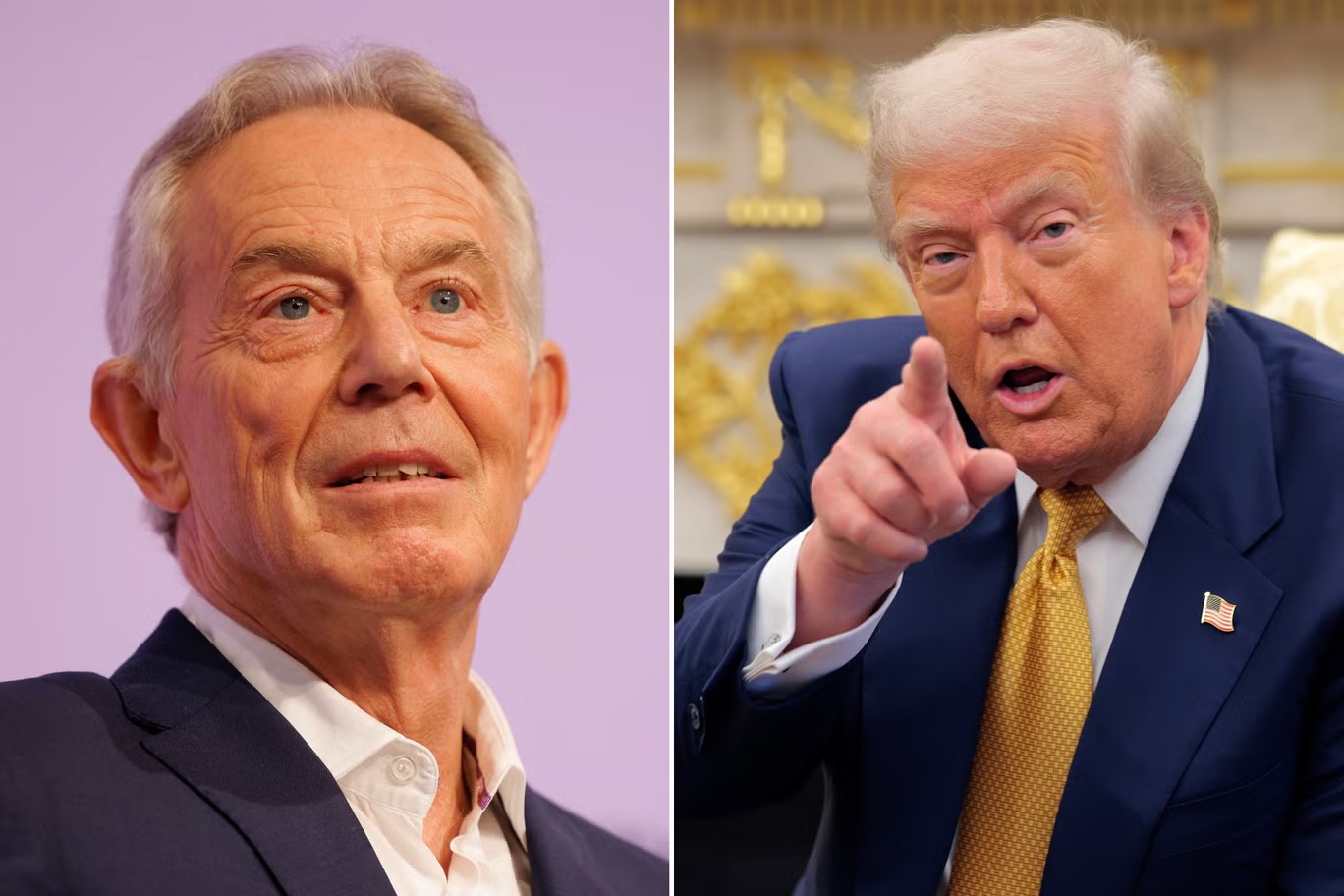 برز بلير كشخصية محورية في خطة غزة التي يدعمها دونالد ترمب (غيتي) 