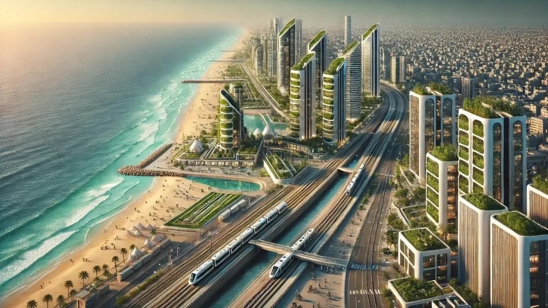 صورة لما يمكن أن تكون عليه غزة وفق خطة ترمب (حساب المؤرخ الإسرائيلي كوبي باردا).jpg