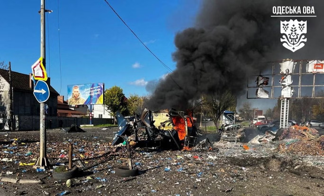 ضربات المسيّرات الروسية على أوديسا في 14 نوفمبر هي مثال واضح على سعي الكرملين لاستهداف البنية التحتية الحساسة (حساب الإدارة العسكرية الإقليمية لأوديسا على تيليغرام)