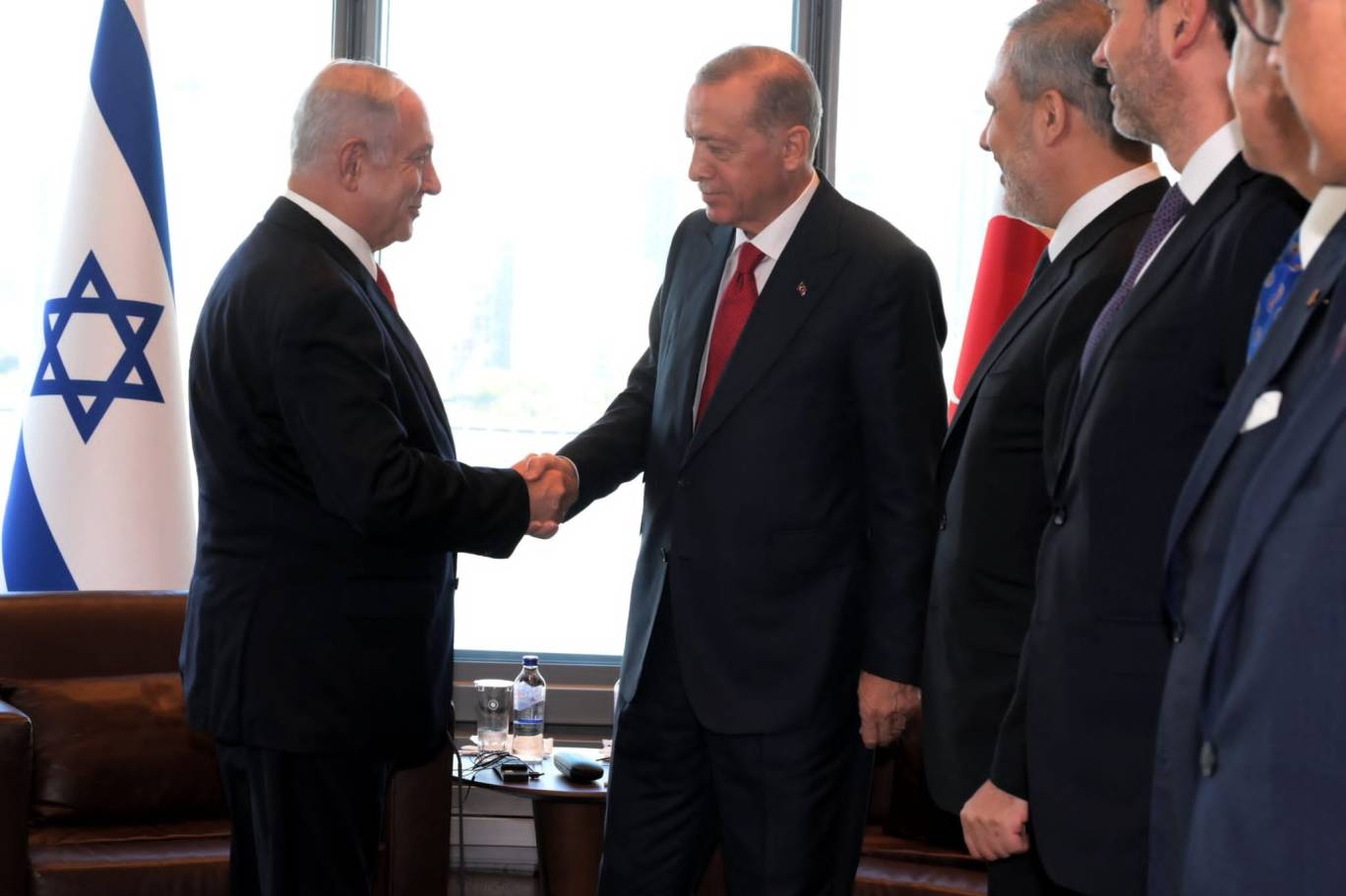 أردوغان يستقبل نتنياهو في مقر إقامته بنيويورك خلال الجمعية العامة للأمم المتحدة عام 2023 (موقع الحكومة الإسرائيلية).jpeg